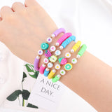 5Pcs Fruit Beads Bracelet Set for Women Girls Grapes Strawberry Charming Gift
