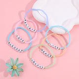 6Pcs Children's Cartoon Bracelets Beads With Letters Kids Charm