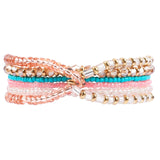 Layered Beads Bracelet Bohemian Style For Women Geometric