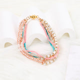 Layered Beads Bracelet Bohemian Style For Women Geometric