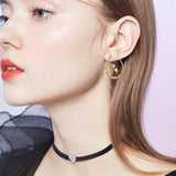 Unique Mushroom Hoops Earrings for Women