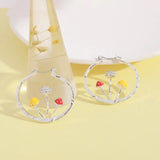 Unique Mushroom Hoops Earrings for Women