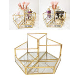 Clear Glass Makeup Brush Holder Organizer for Bathroom Vanity