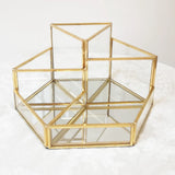 Clear Glass Makeup Brush Holder Organizer for Bathroom Vanity