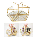 Clear Glass Makeup Brush Holder Organizer for Bathroom Vanity