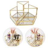 Clear Glass Makeup Brush Holder Organizer for Bathroom Vanity