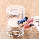 360 Rotation Acrylic Makeup Organizer Jewelry Storage Box