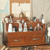 Wooden Makeup Storage Drawer for Office Counter