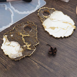 Makeup Tray Silicone Mold Home Table Decoration DIY Resin Crafts Mirror Gift