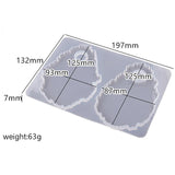 Makeup Tray Silicone Mold Home Table Decoration DIY Resin Crafts Mirror Gift
