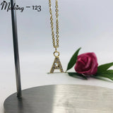 Personalized Letter Pendant Necklace & Earrings Set for Women