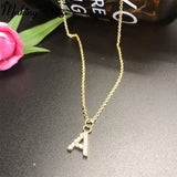 Personalized Letter Pendant Necklace & Earrings Set for Women