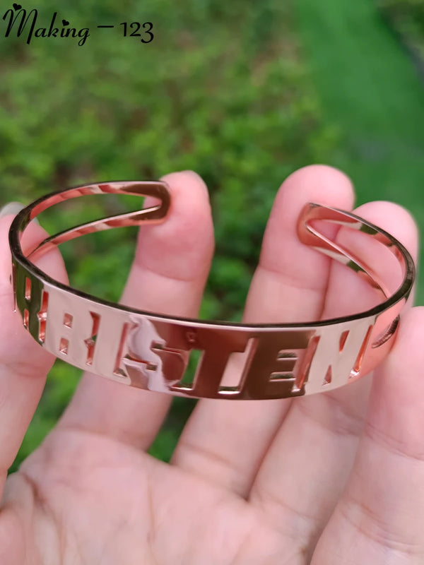 Stainless Steel Adjustable Bracelet-Personalized Inspirational Bracelets