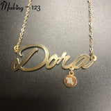 Personalized Heart Name Necklace Custom Wedding Gift Jewelry