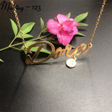 Personalized Heart Name Necklace Custom Wedding Gift Jewelry