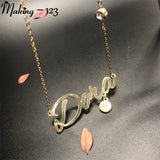 Personalized Heart Name Necklace Custom Wedding Gift Jewelry