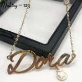 Personalized Heart Name Necklace Custom Wedding Gift Jewelry