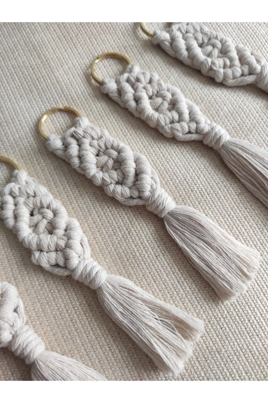 Makrome Cream Keychain 50 PCs wedding engagement birthday promotion