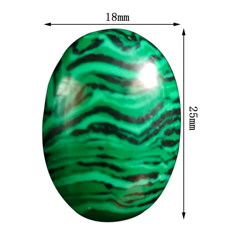 Malachite 18*25mm Oval Minerale Gemstone Reiki Home Decoration Natural Stone