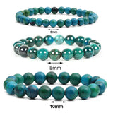 Malachite Beads Bracelet Round Diabetes Relief Healing Jewelry