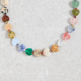 Malachite Tiger Eye Opal Hybrid Necklace Retro Charm Natural Gems Jewelry