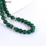 Malachite Bracelet Muslim Tassel Tasbih Worship Jewelry Man Woman 33 Beads