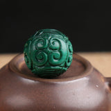 Malachite Round Carved Green 10/12/14/16mm Loose Beads