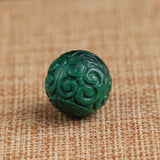 Malachite Round Carved Green 10/12/14/16mm Loose Beads