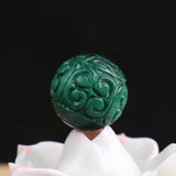 Malachite Round Carved Green 10/12/14/16mm Loose Beads