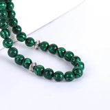 Malachite Tassel Round 33/99 Tasbih Islam Muslim Ornament Allah Bracelet