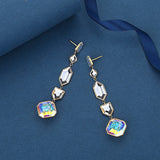 Malanda Crystal Kaleidoscope Earrings Silver Dangle Jewelry
