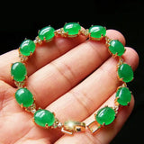 Malay Stone Bracelet Quartz Jewelry Silver Wedding Jewelry
