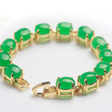 Malay Stone Bracelet Quartz Jewelry Silver Wedding Jewelry