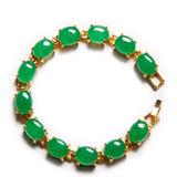 Malay Stone Bracelet Quartz Jewelry Silver Wedding Jewelry
