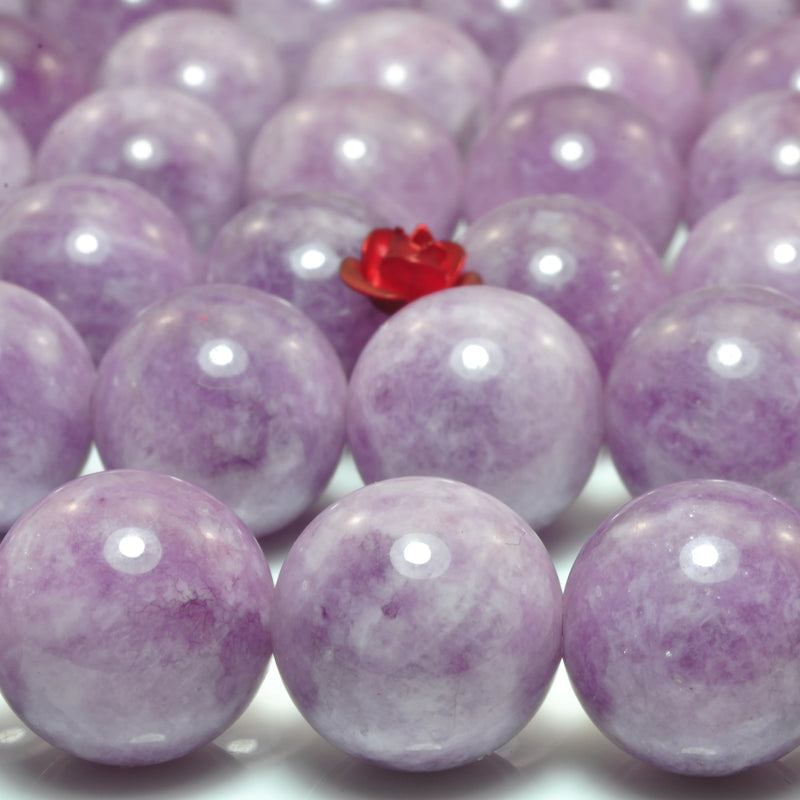 Malaysia Jade Lilac Purple Round Beads Gemstone DIY Jewelry Making