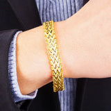 24K Chunky Chain Link Bracelet for Men