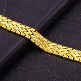 24K Chunky Chain Link Bracelet for Men