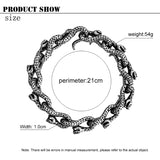 Men's Double Snake Fighting Bracelet Retro Hand Chain Punk Animal Bracelets