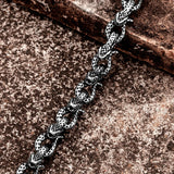 Men's Double Snake Fighting Bracelet Retro Hand Chain Punk Animal Bracelets