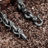 Men's Double Snake Fighting Bracelet Retro Hand Chain Punk Animal Bracelets