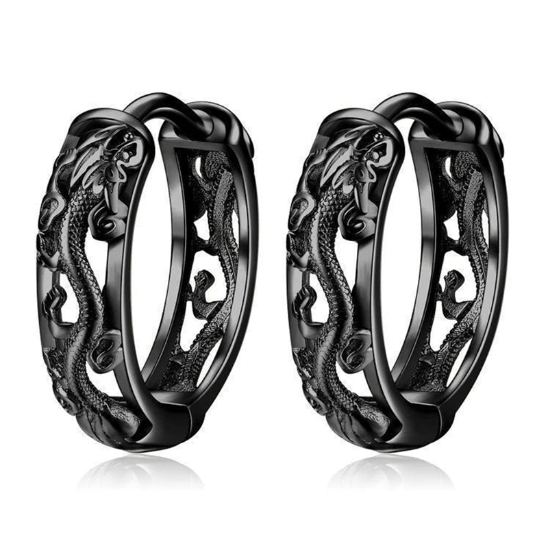 Men's Retro National Hoop Earrings