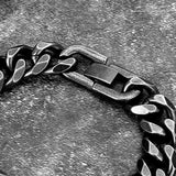 Men's Retro Stainless Steel Cuban Chain Bracelet Hip Hop Jewelry