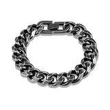 Men's Retro Stainless Steel Cuban Chain Bracelet Hip Hop Jewelry