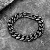 Men's Retro Stainless Steel Cuban Chain Bracelet Hip Hop Jewelry