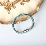 Bohemia Ethnic Green Weave Woven Bracelet Bangle Jewelry