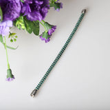 Bohemia Ethnic Green Weave Woven Bracelet Bangle Jewelry