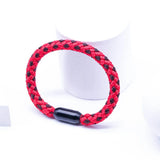 Deep Red Weave Ethnic Boho Bracelet Bangle Gift