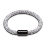 Mama Weave Bohemia Gray Women Bracelet Bangle Stainless Steel Clasp