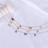 Mama Letter Necklace Stainless Steel Mother's Gift