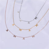Mama Letter Necklace Stainless Steel Mother's Gift